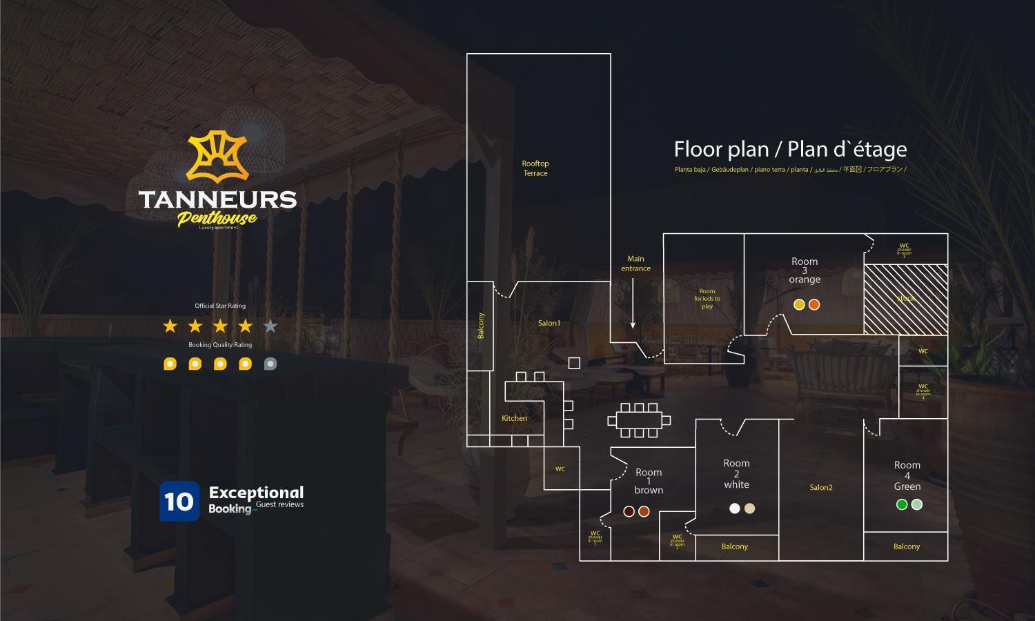 Apartmán Les Tanneurs Penthouse Marrakech Marakéš Exteriér fotografie
